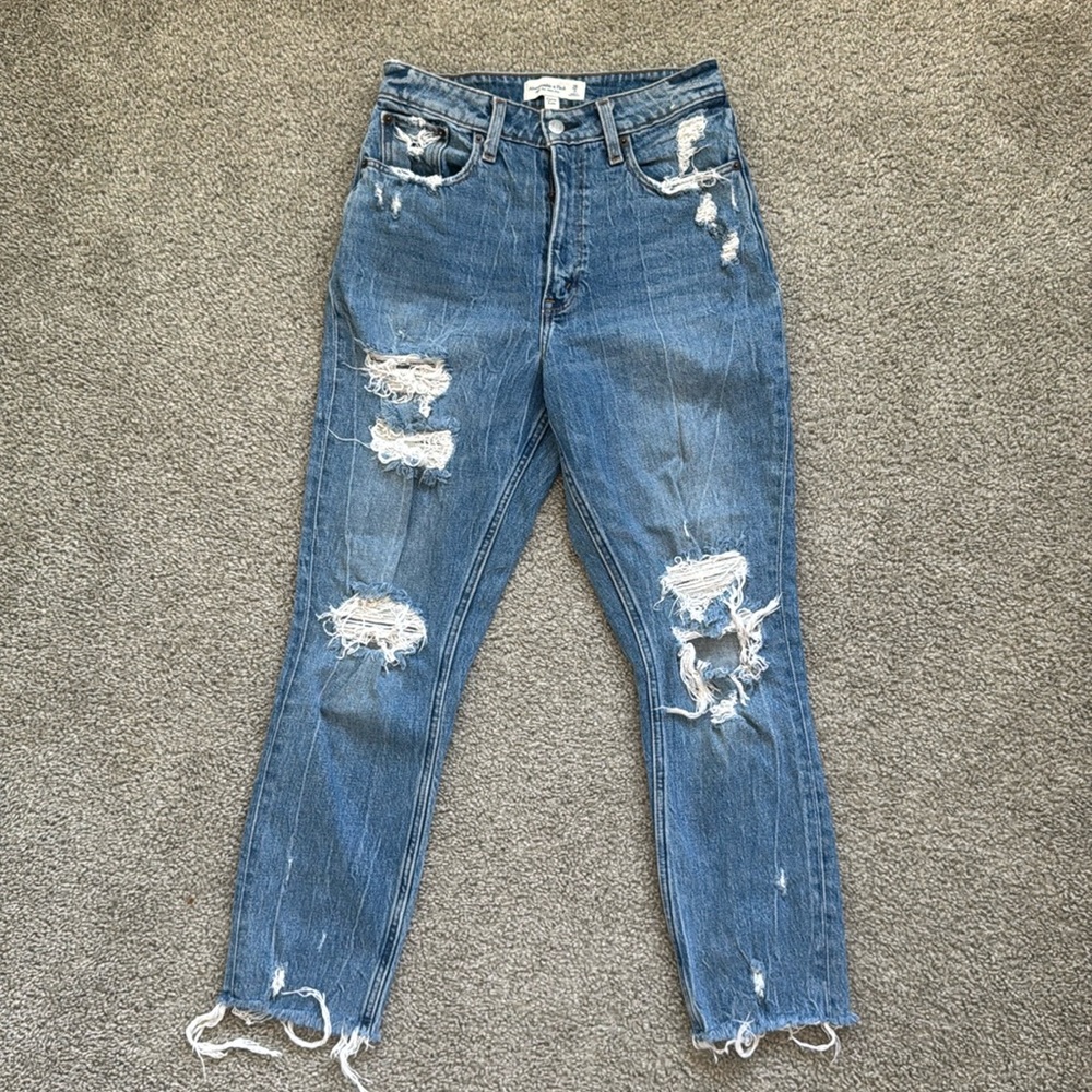 Abercrombie & Fitch high rise mom jeans curve love 26 / 2 regular